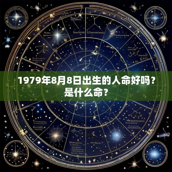 1979年8月8日出生的人命好吗？是什么命？