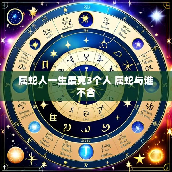 属蛇人一生最克3个人 属蛇与谁不合