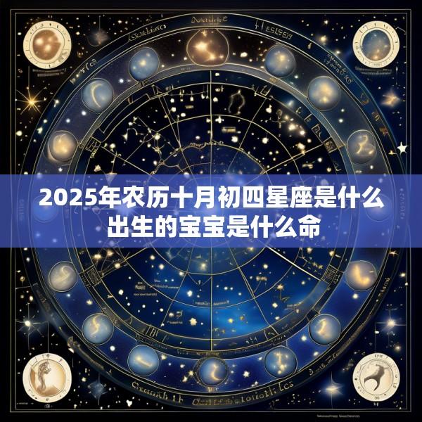 2025年农历十月初四星座是什么 出生的宝宝是什么命