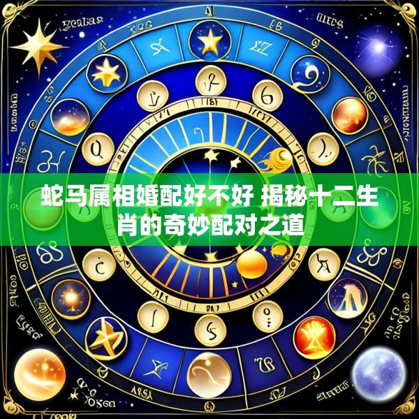 蛇马属相婚配好不好 揭秘十二生肖的奇妙配对之道