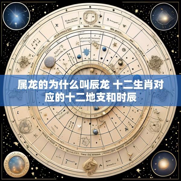 属龙的为什么叫辰龙 十二生肖对应的十二地支和时辰