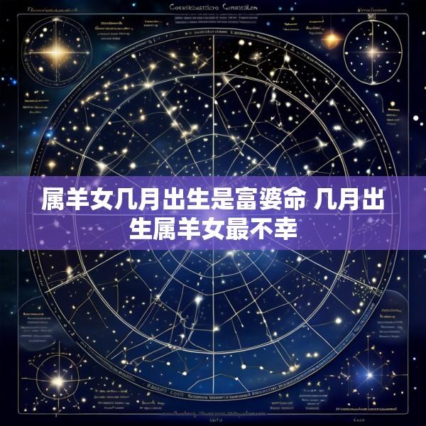 属羊女几月出生是富婆命 几月出生属羊女最不幸