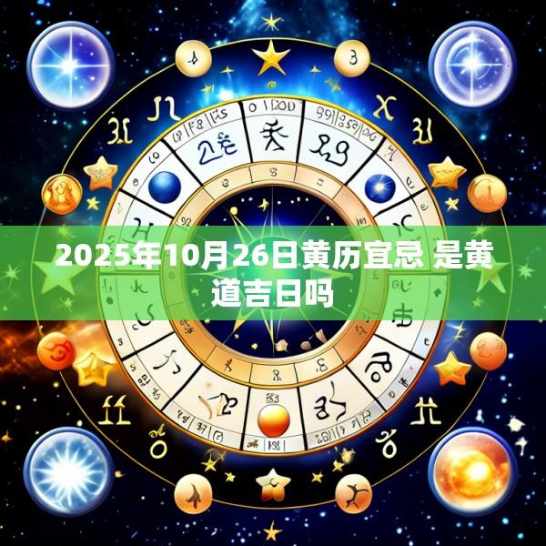 2025年10月26日黄历宜忌 是黄道吉日吗