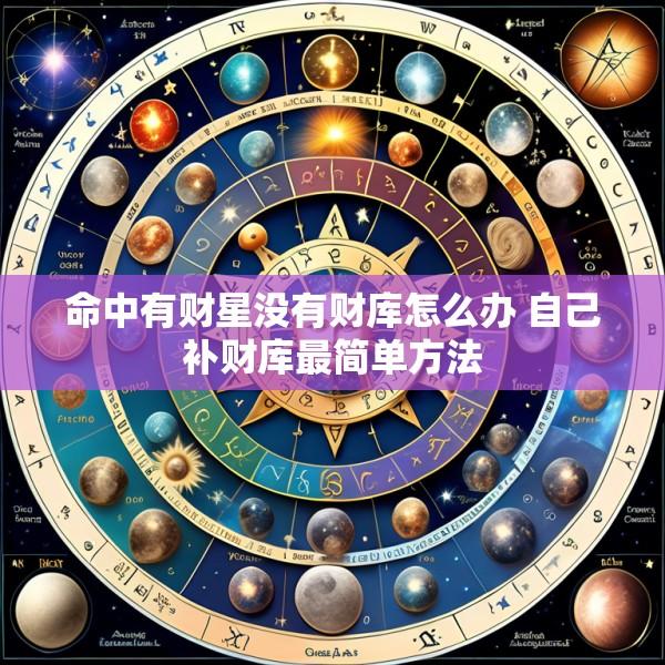 命中有财星没有财库怎么办 自己补财库最简单方法