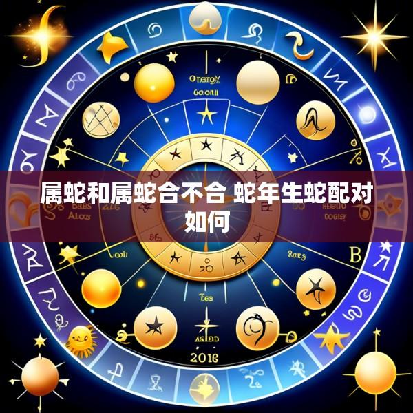 属蛇和属蛇合不合 蛇年生蛇配对如何