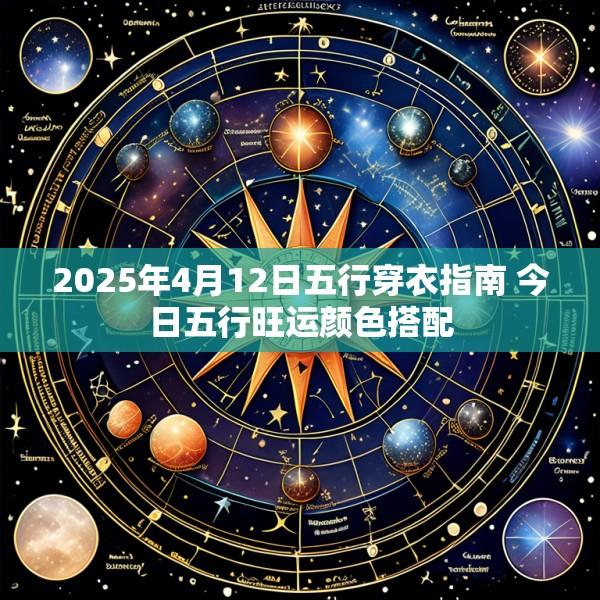 2025年4月12日五行穿衣指南 今日五行旺运颜色搭配