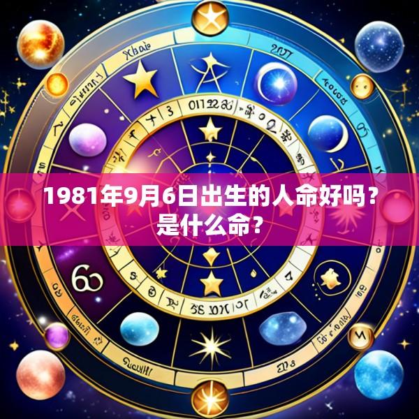 1981年9月6日出生的人命好吗？是什么命？