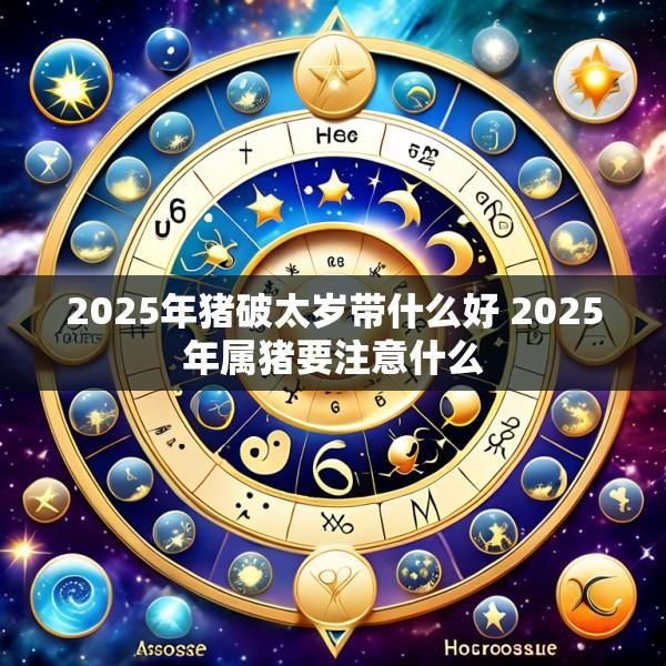 2025年猪破太岁带什么好 2025年属猪要注意什么
