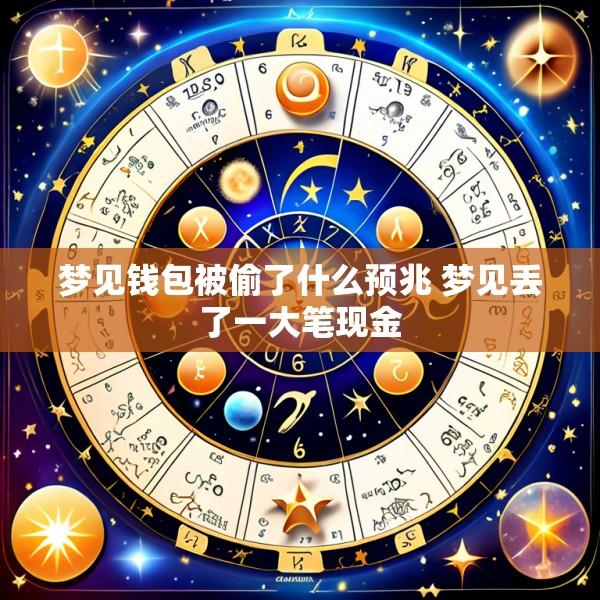 梦见钱包被偷了什么预兆 梦见丢了一大笔现金