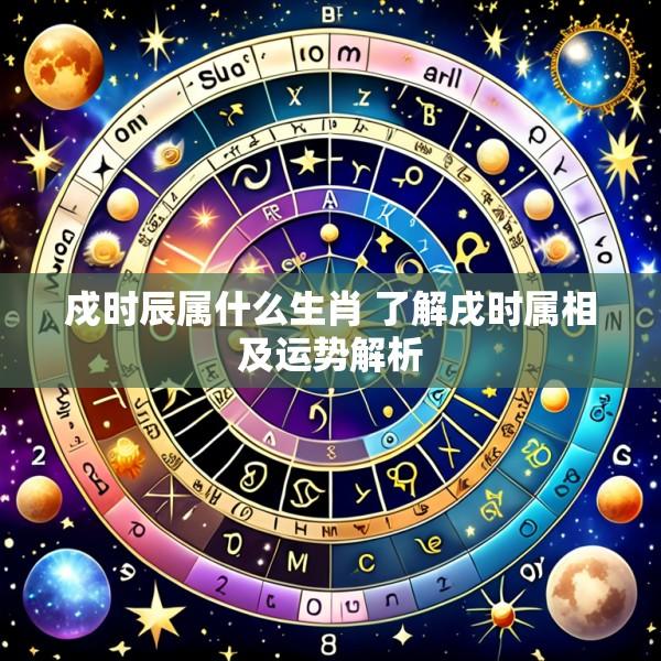 戍时辰属什么生肖 了解戌时属相及运势解析