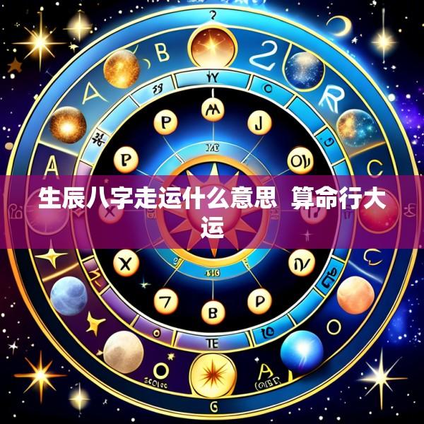 生辰八字走运什么意思  算命行大运