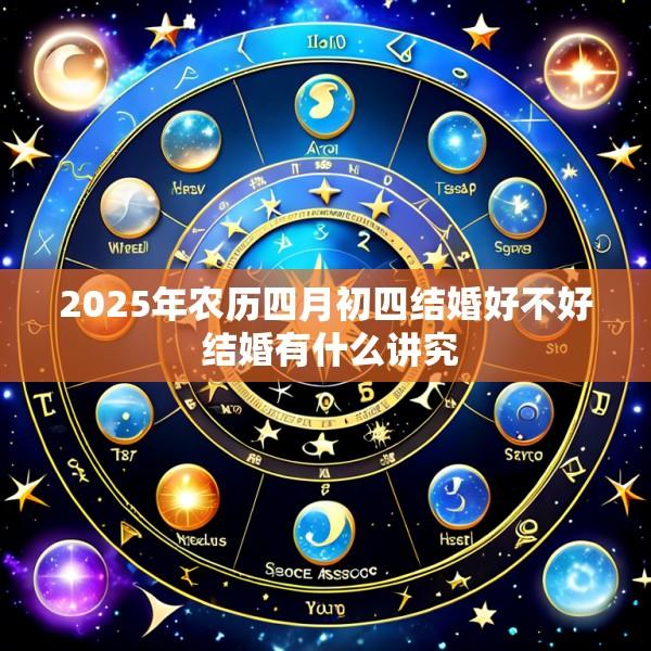 2025年农历四月初四结婚好不好 结婚有什么讲究