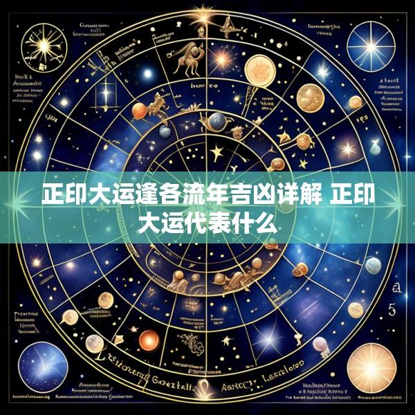 正印大运逢各流年吉凶详解 正印大运代表什么