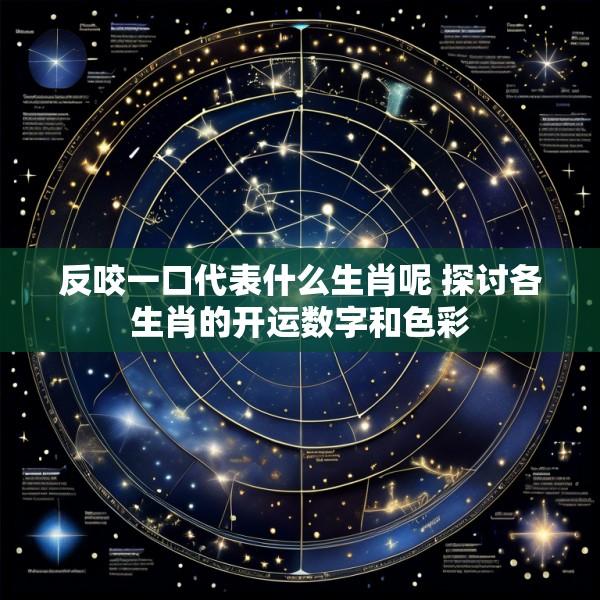 反咬一口代表什么生肖呢 探讨各生肖的开运数字和色彩