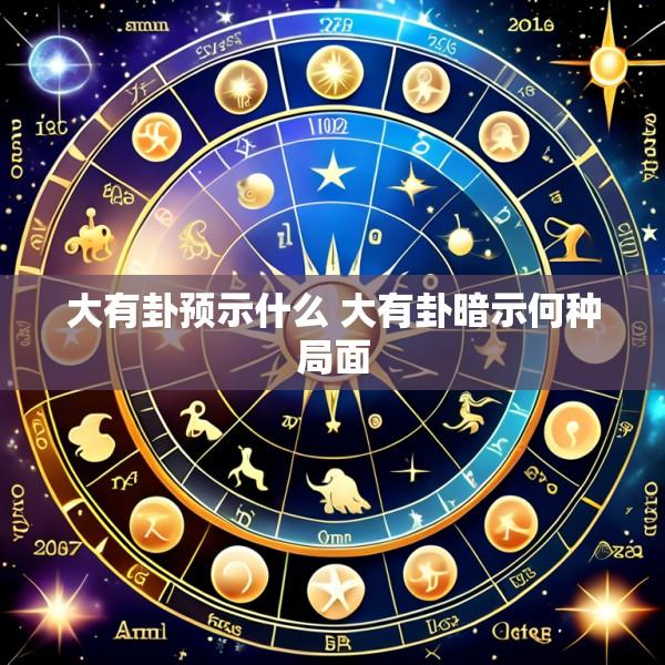 大有卦预示什么 大有卦暗示何种局面