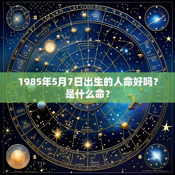 1985年5月7日出生的人命好吗？是什么命？
