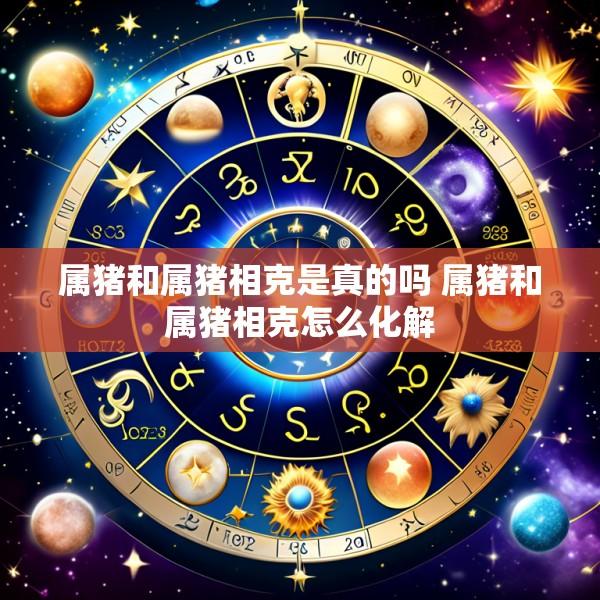 属猪和属猪相克是真的吗 属猪和属猪相克怎么化解