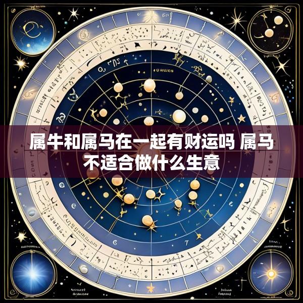 属牛和属马在一起有财运吗 属马不适合做什么生意