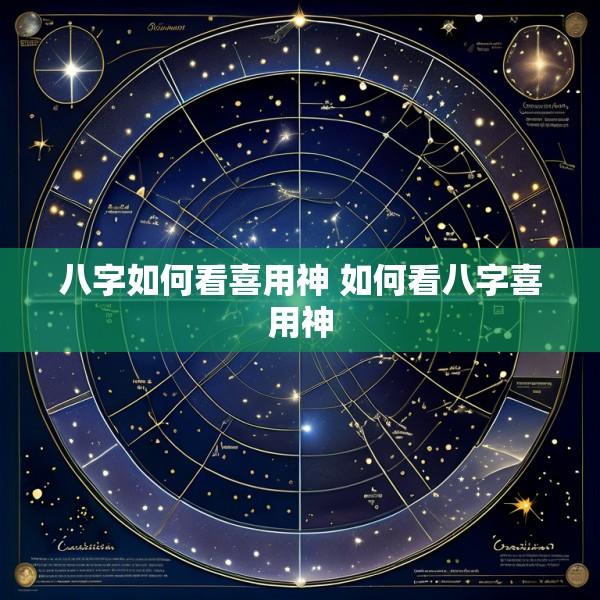八字如何看喜用神 如何看八字喜用神