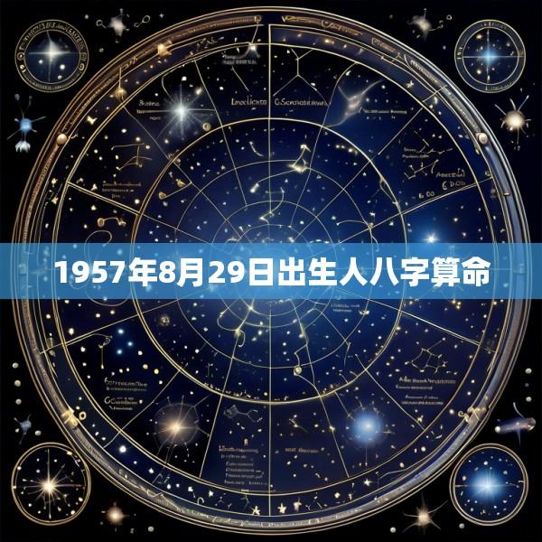 1957年8月29日出生人八字算命