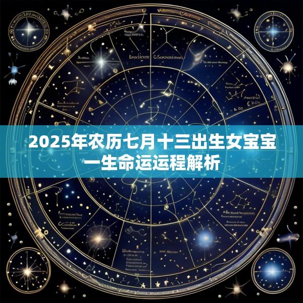 2025年农历七月十三出生女宝宝一生命运运程解析