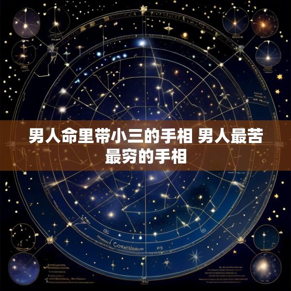 男人命里带小三的手相 男人最苦最穷的手相