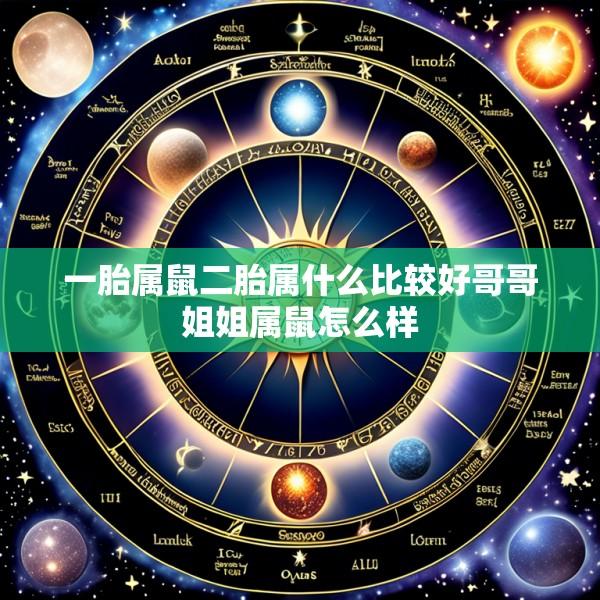 一胎属鼠二胎属什么比较好哥哥姐姐属鼠怎么样