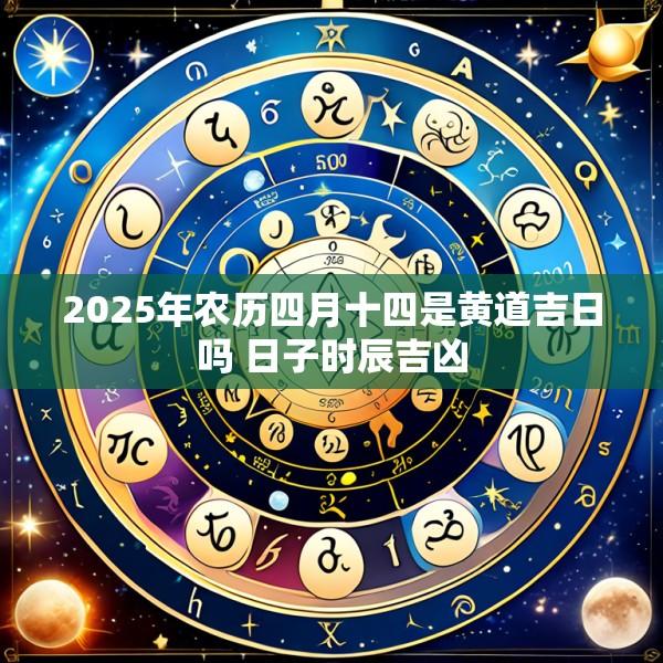 2025年农历四月十四是黄道吉日吗 日子时辰吉凶