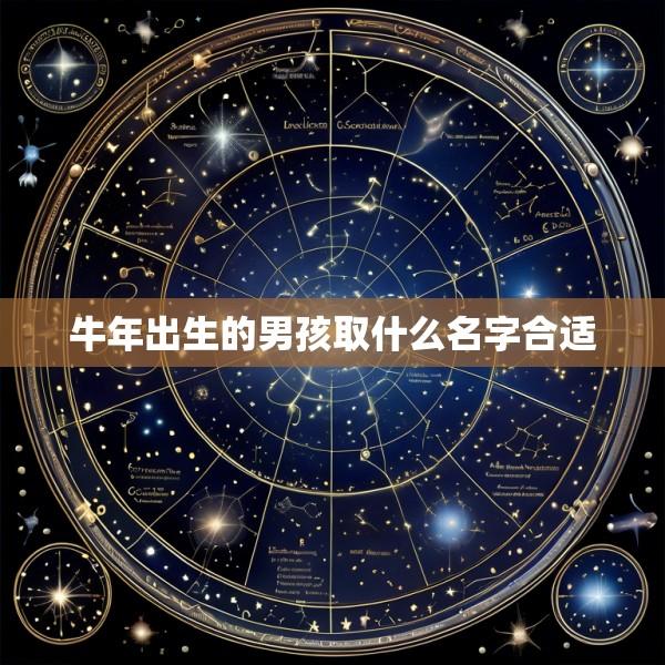 牛年出生的男孩取什么名字合适