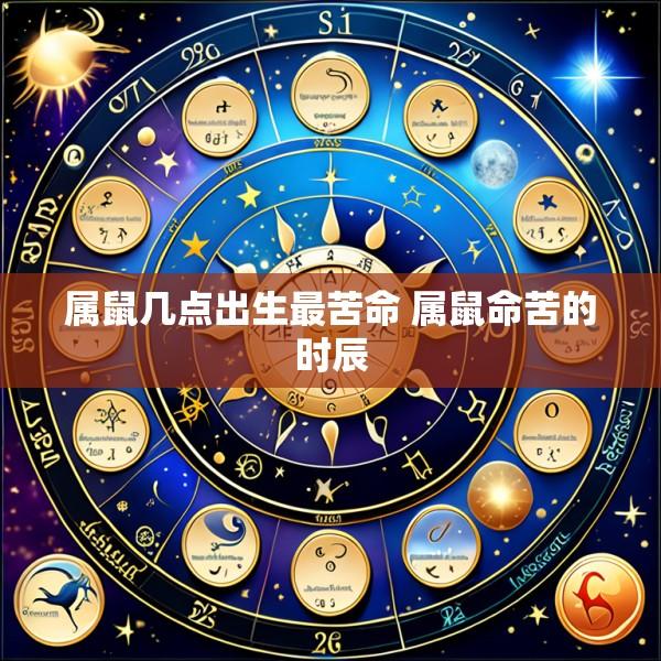 属鼠几点出生最苦命 属鼠命苦的时辰