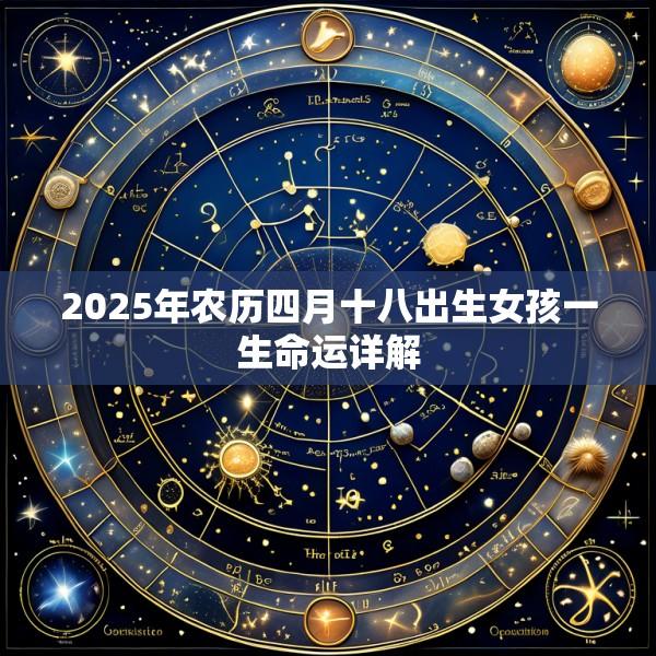 2025年农历四月十八出生女孩一生命运详解