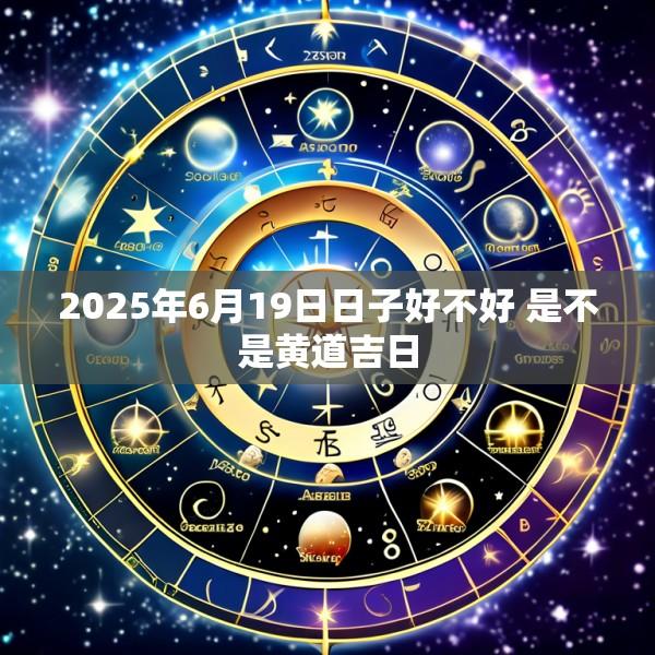 2025年6月19日日子好不好 是不是黄道吉日