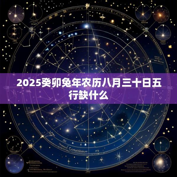 2025癸卯兔年农历八月三十日五行缺什么