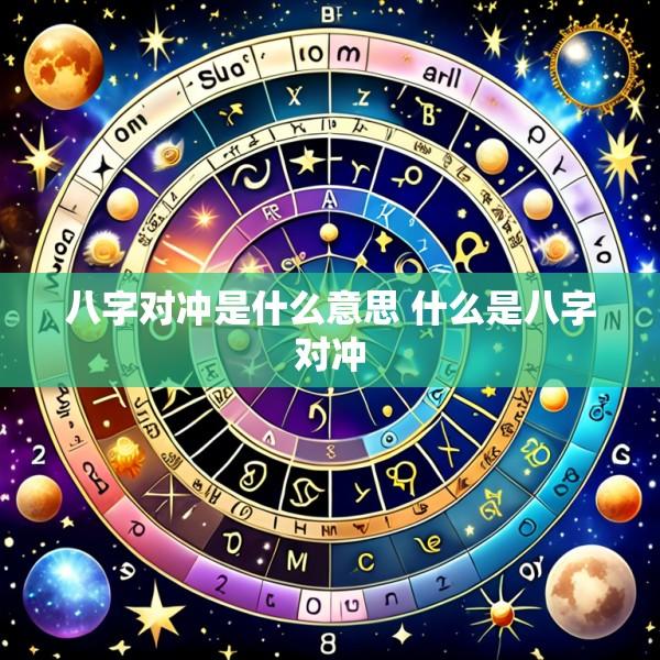 八字对冲是什么意思 什么是八字对冲