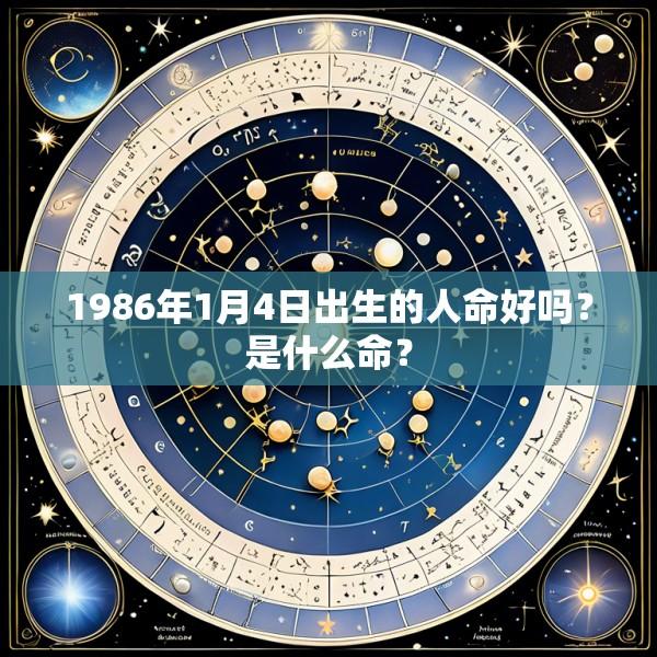 1986年1月4日出生的人命好吗？是什么命？
