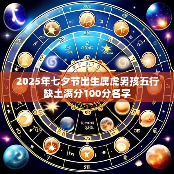 2025年七夕节出生属虎男孩五行缺土满分100分名字