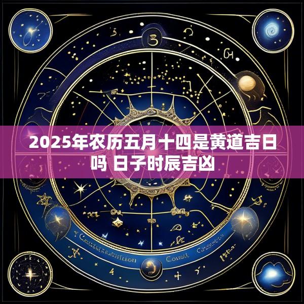 2025年农历五月十四是黄道吉日吗 日子时辰吉凶