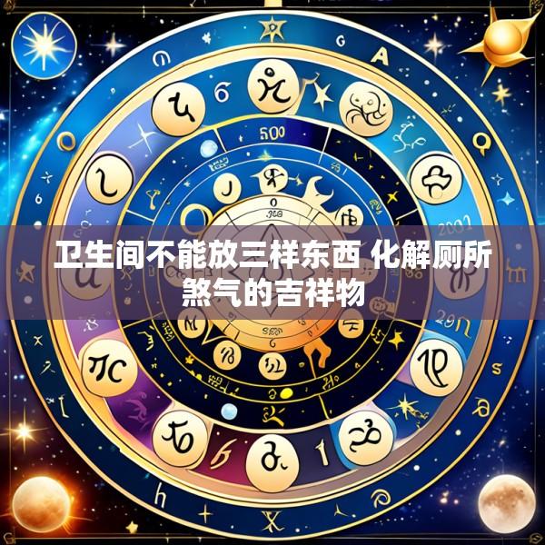 卫生间不能放三样东西 化解厕所煞气的吉祥物