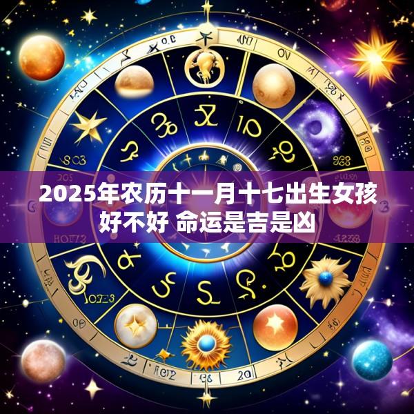 2025年农历十一月十七出生女孩好不好 命运是吉是凶