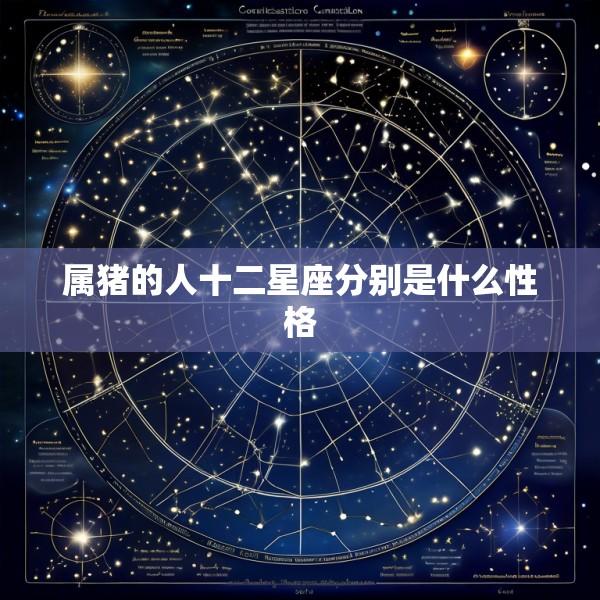 属猪的人十二星座分别是什么性格