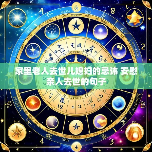 家里老人去世儿媳妇的忌讳 安慰亲人去世的句子