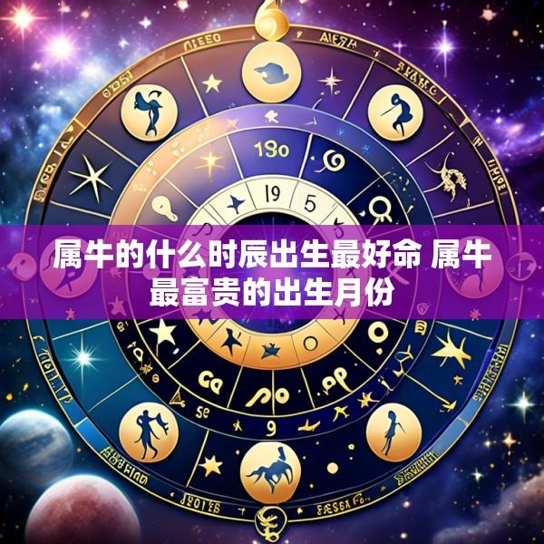 属牛的什么时辰出生最好命 属牛最富贵的出生月份