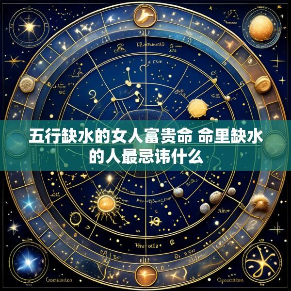 五行缺水的女人富贵命 命里缺水的人最忌讳什么