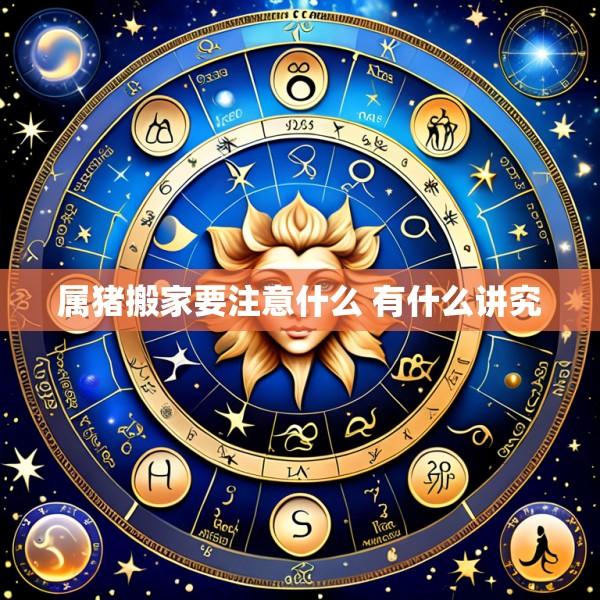 属猪搬家要注意什么 有什么讲究