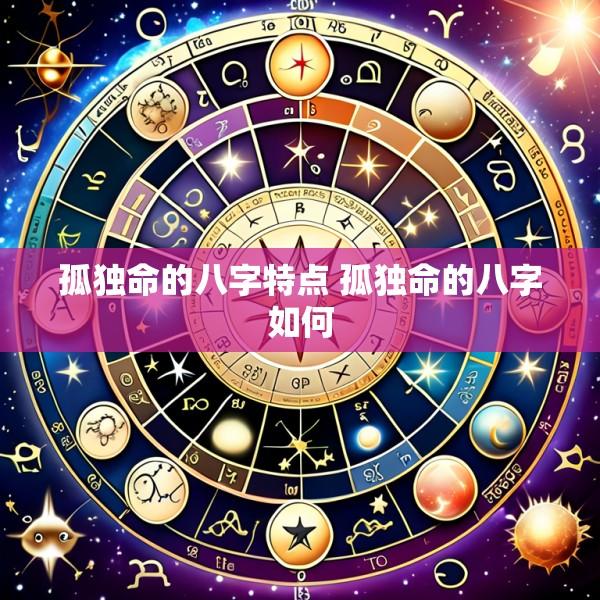 孤独命的八字特点 孤独命的八字如何