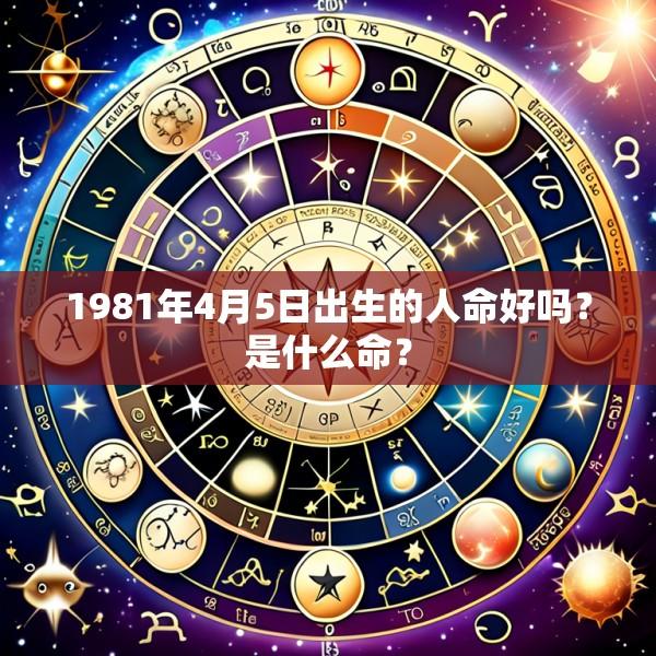 1981年4月5日出生的人命好吗？是什么命？