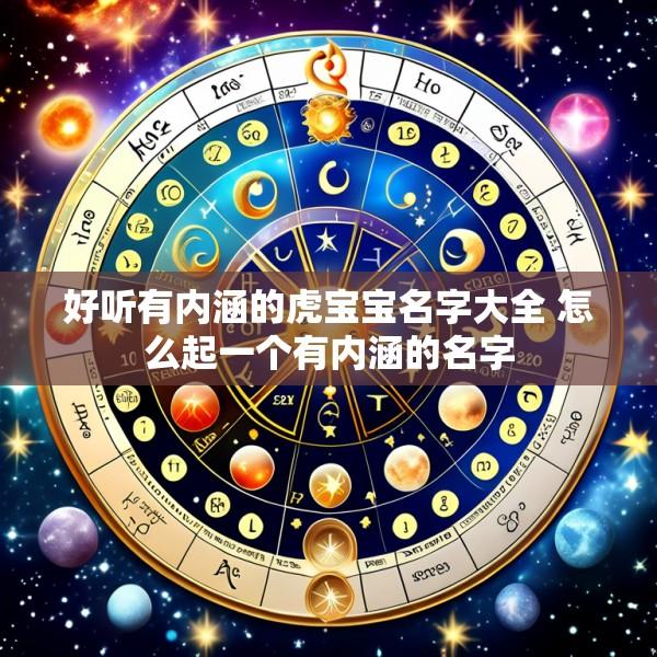 好听有内涵的虎宝宝名字大全 怎么起一个有内涵的名字
