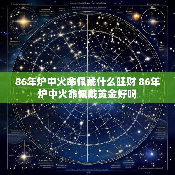 86年炉中火命佩戴什么旺财 86年炉中火命佩戴黄金好吗