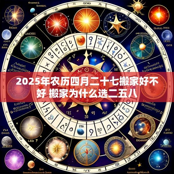 2025年农历四月二十七搬家好不好 搬家为什么选二五八