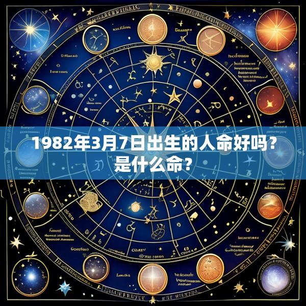 1982年3月7日出生的人命好吗？是什么命？